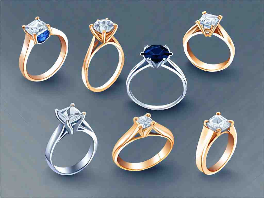 Sapphire Sparkle: Unique Customer Engagement Rings with Accents