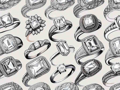 Long Cushion Cut Engagement Rings