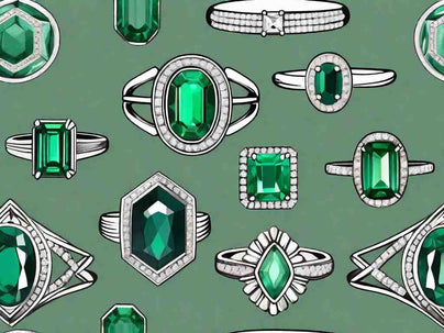 Sparkling Emerald and Diamond Rings: A Collection of 8 Beautiful Pieces