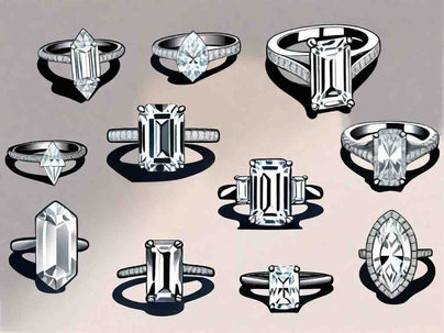 Radiant Cut Diamond Rings in Elongated Styles