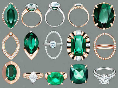 Sparkling Emerald and Diamond Ring Collection: 8 Must-See Pieces