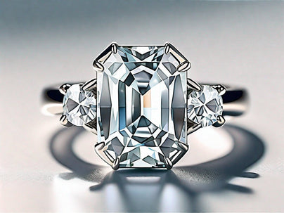 Radiant Cut Diamond Bands with Extended Shape