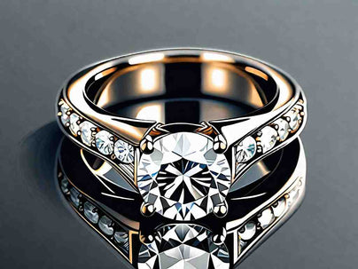 Maximizing Diamond Brilliance: Double Banded Engagement Rings with Accent Stones