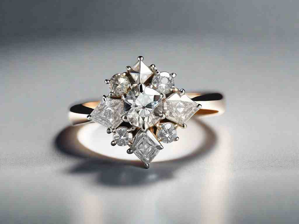 What are cluster diamonds, and how do they create clusters of smaller stones?