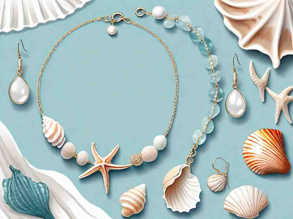 Wedding Jewelry for Beach Brides: Seashells and Nautical Themes