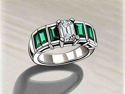The Perfect Emerald Cut Diamond Wedding Band for Your Special Day