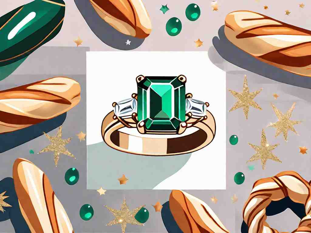 A Beautiful Emerald Cut Ring with Baguettes: The Perfect Accessory for Any Occasion