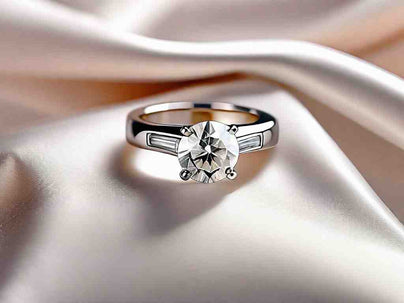The Perfect Solitaire Ring with Wedding Band for Your Special Day