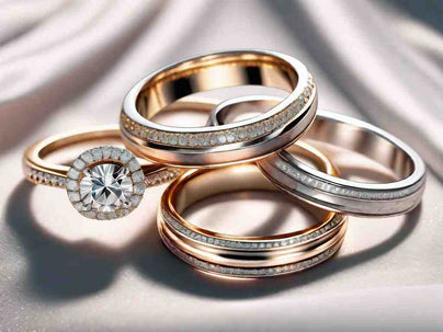 The Beauty of Stacked Wedding Rings with a Halo Design