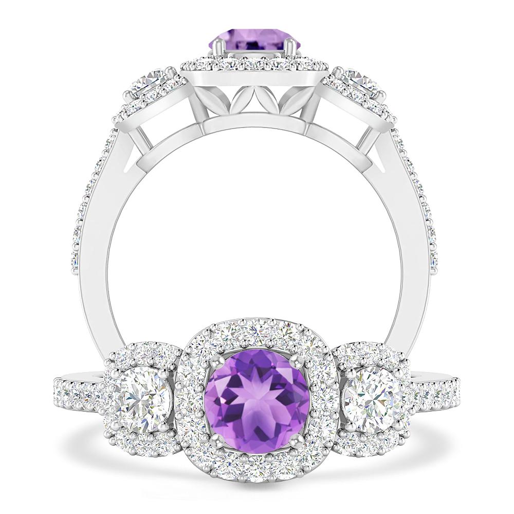 White Gold - Amethyst