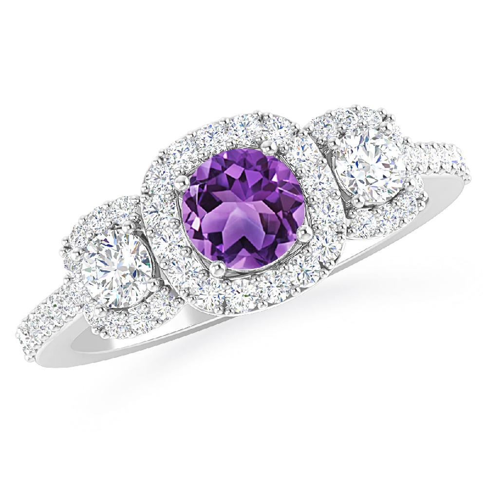 White Gold - Amethyst