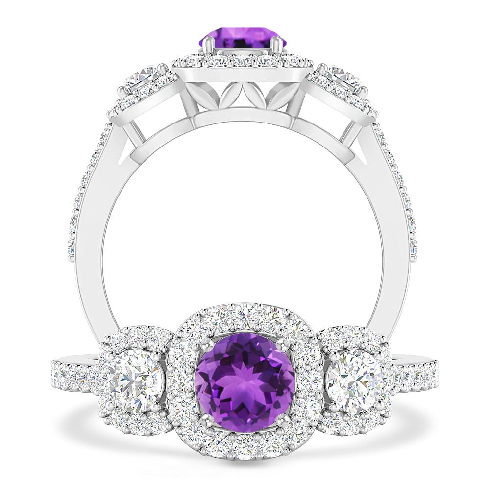 White Gold - Amethyst