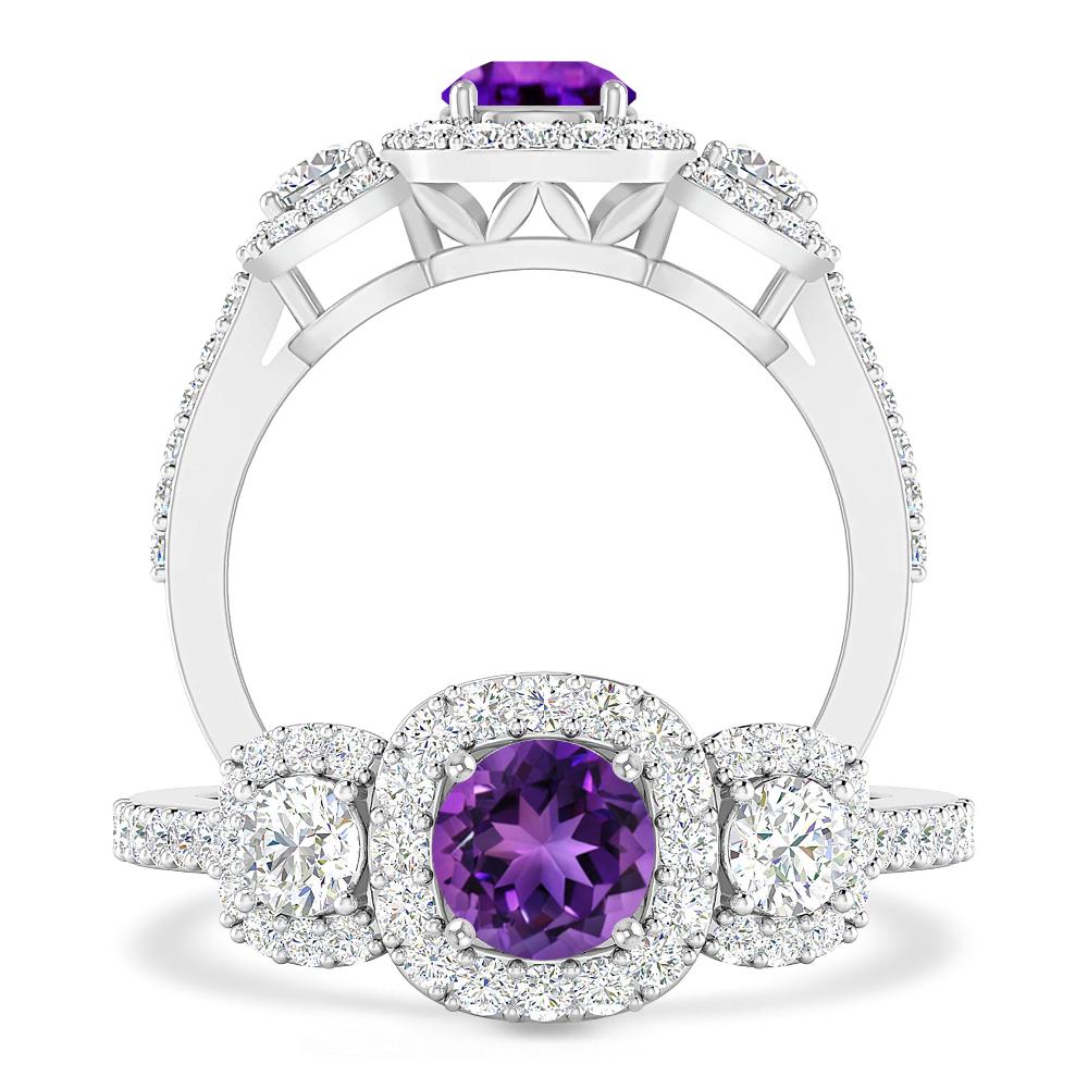 White Gold - Amethyst