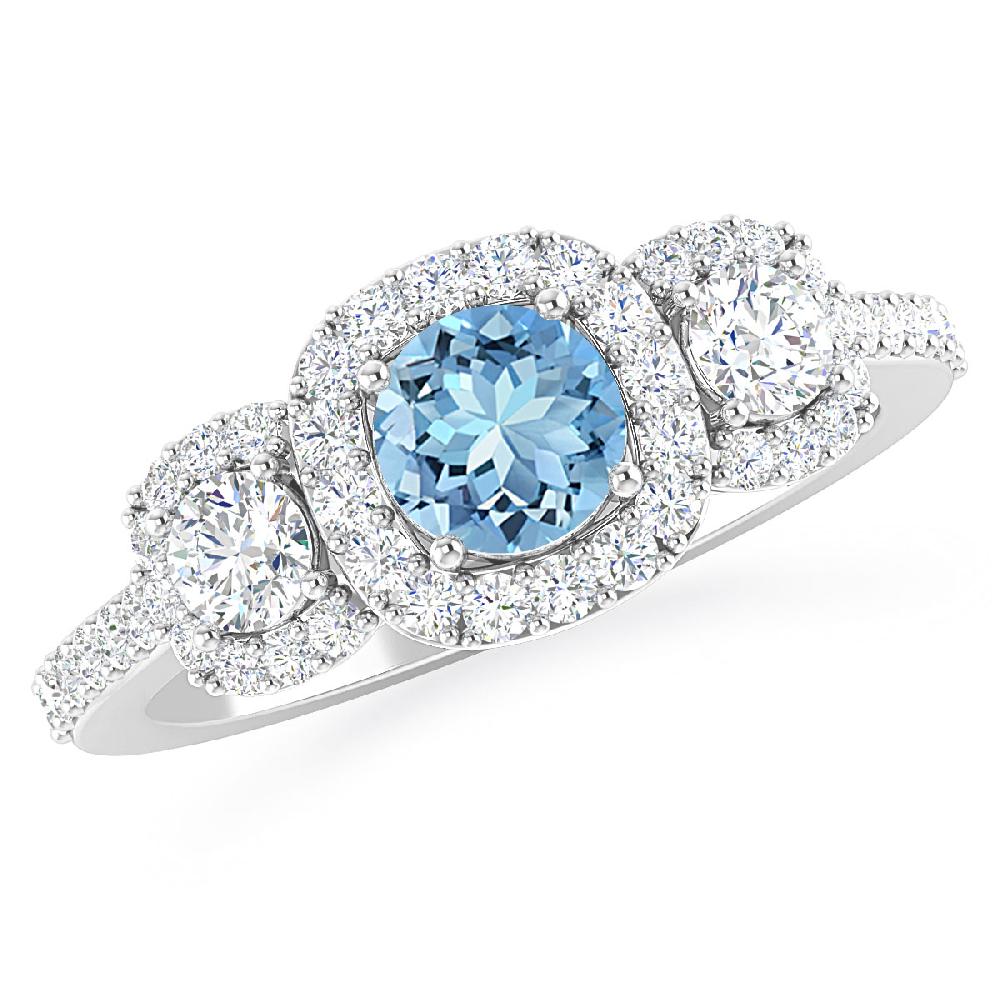 White Gold - Aquamarine