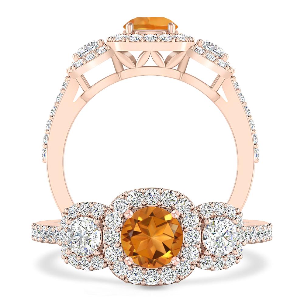 Rose Gold - Citrine