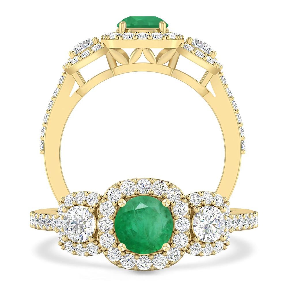 Yellow Gold - Emerald