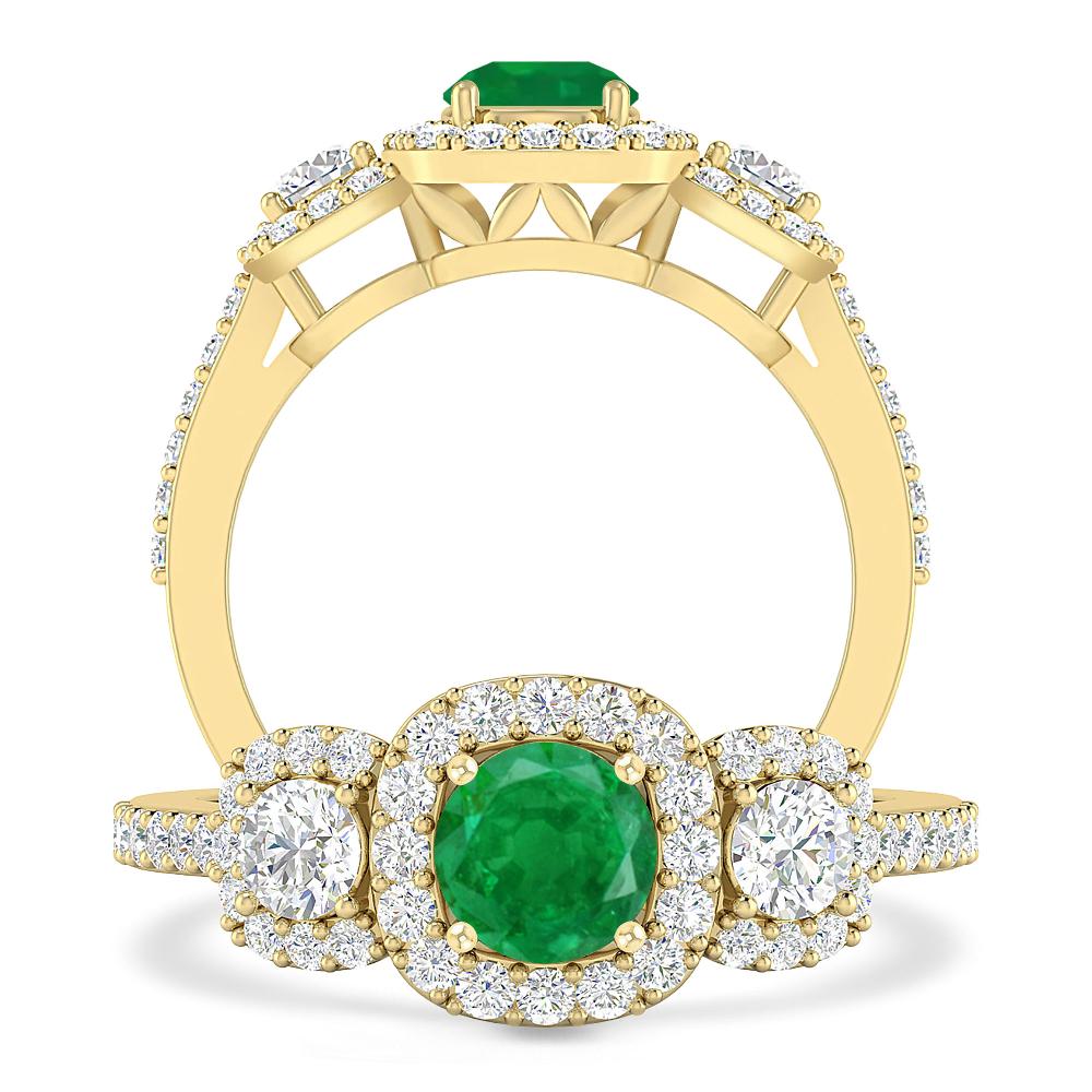 Yellow Gold - Emerald