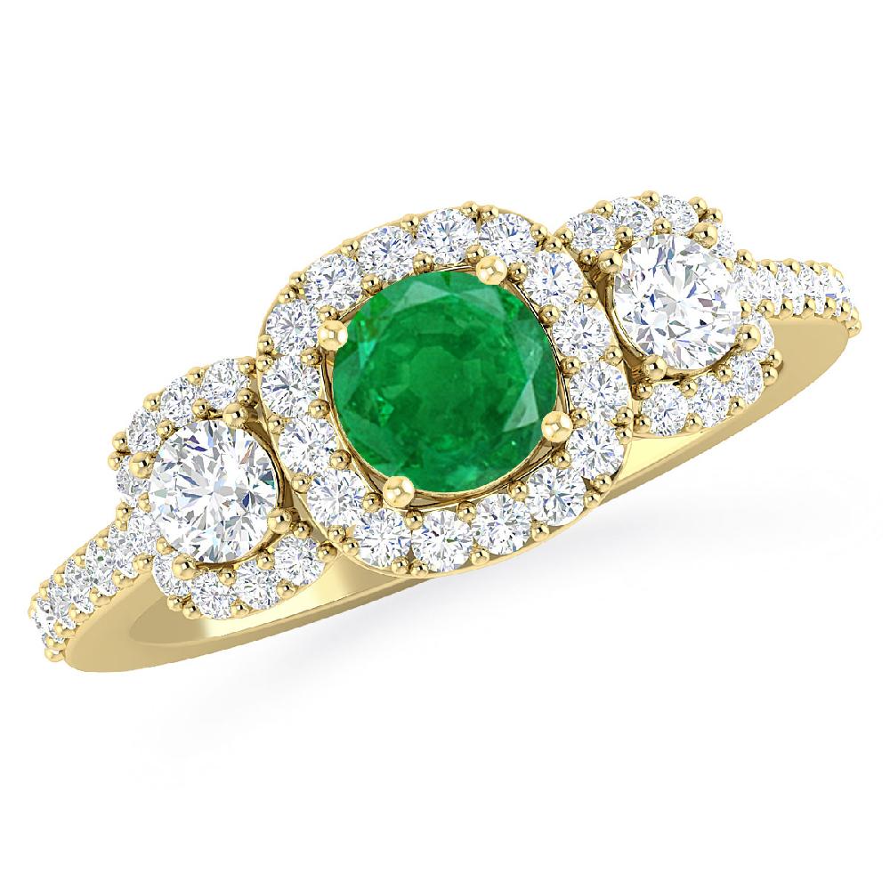 Yellow Gold - Emerald