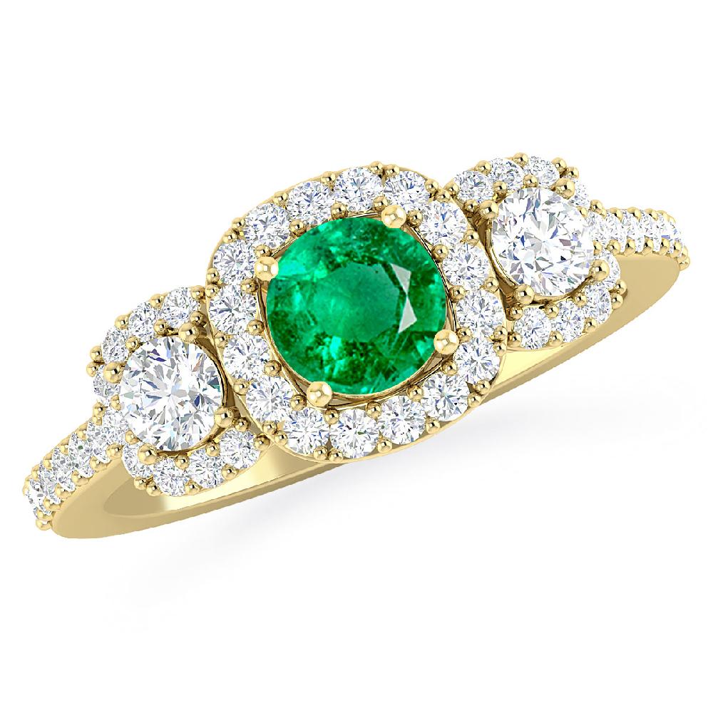 Yellow Gold - Emerald