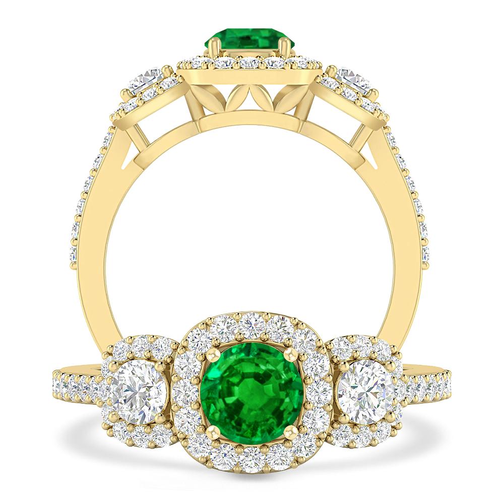 Yellow Gold - Emerald