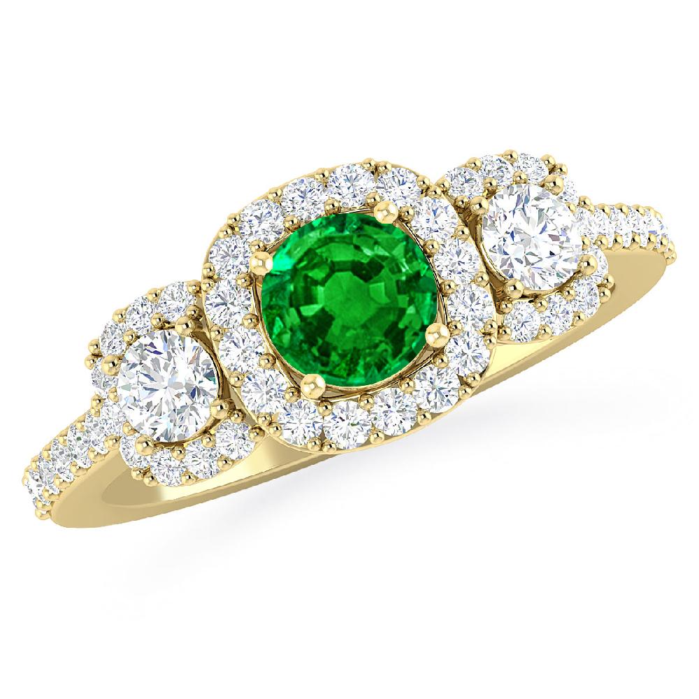Yellow Gold - Emerald