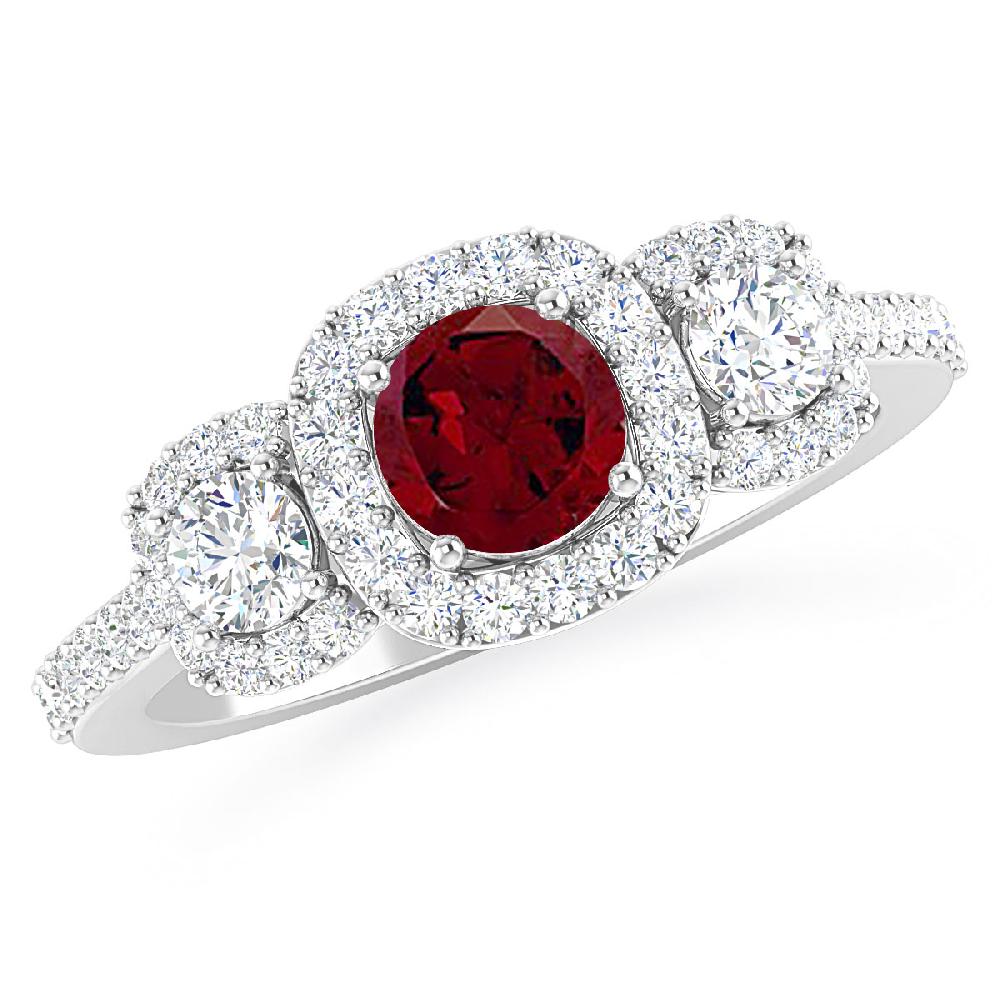 White Gold - Garnet