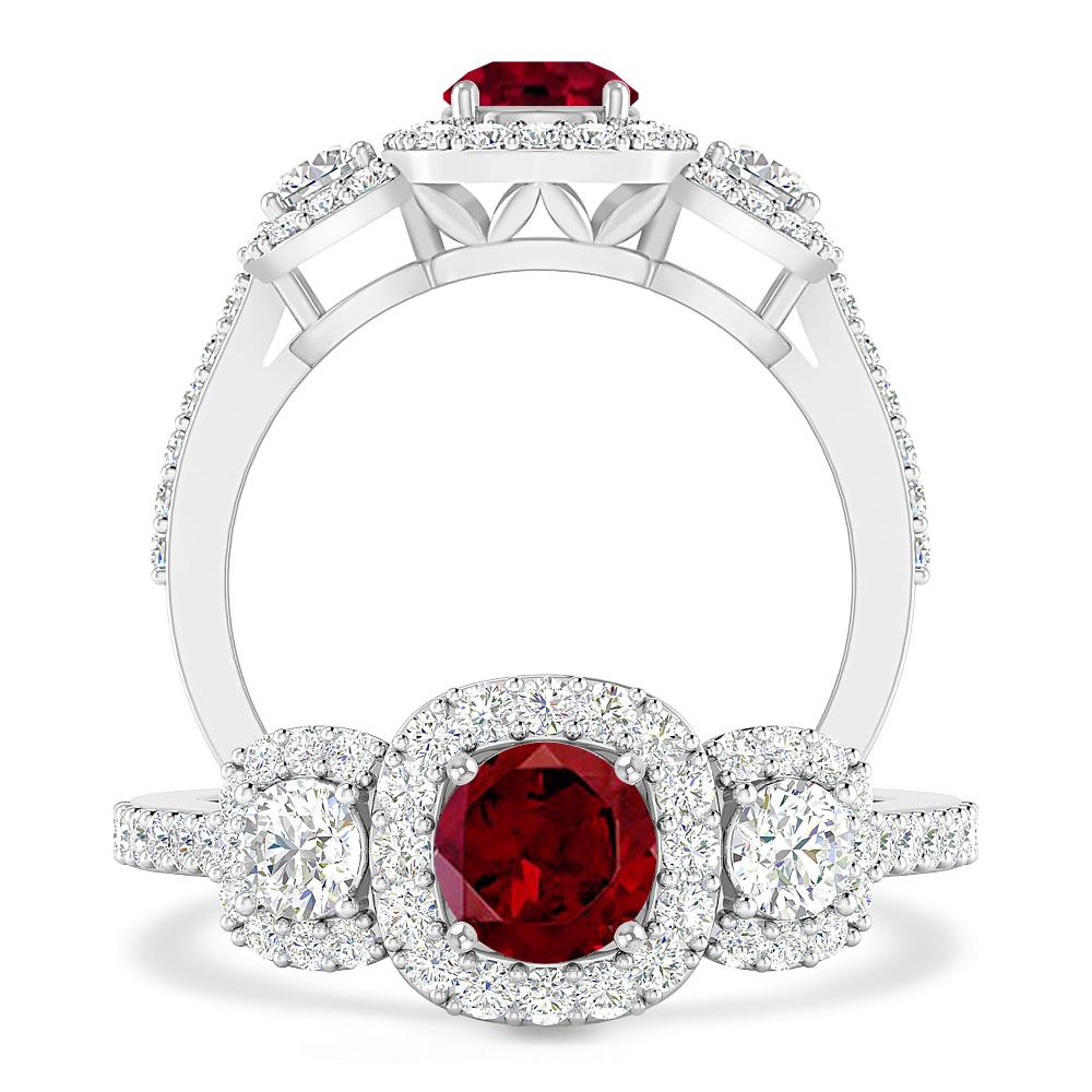 White Gold - Garnet