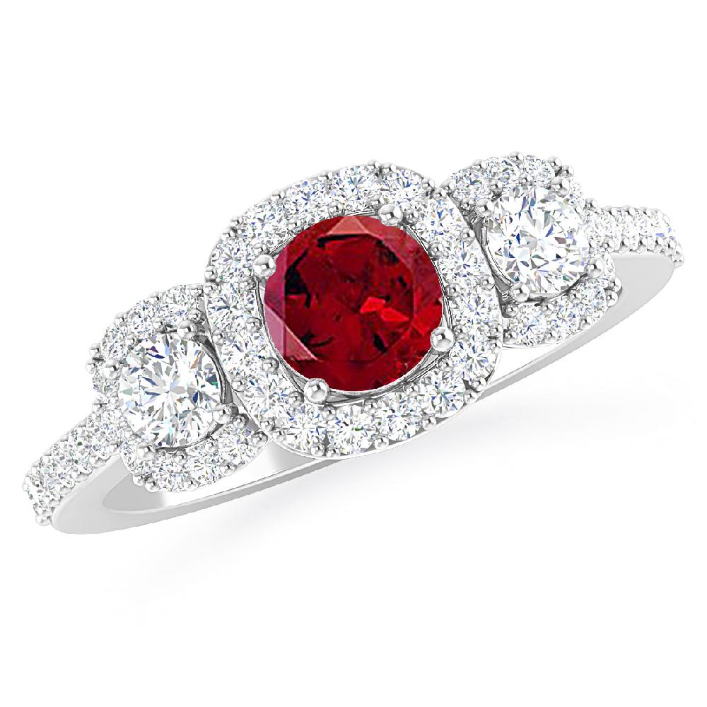 White Gold - Garnet