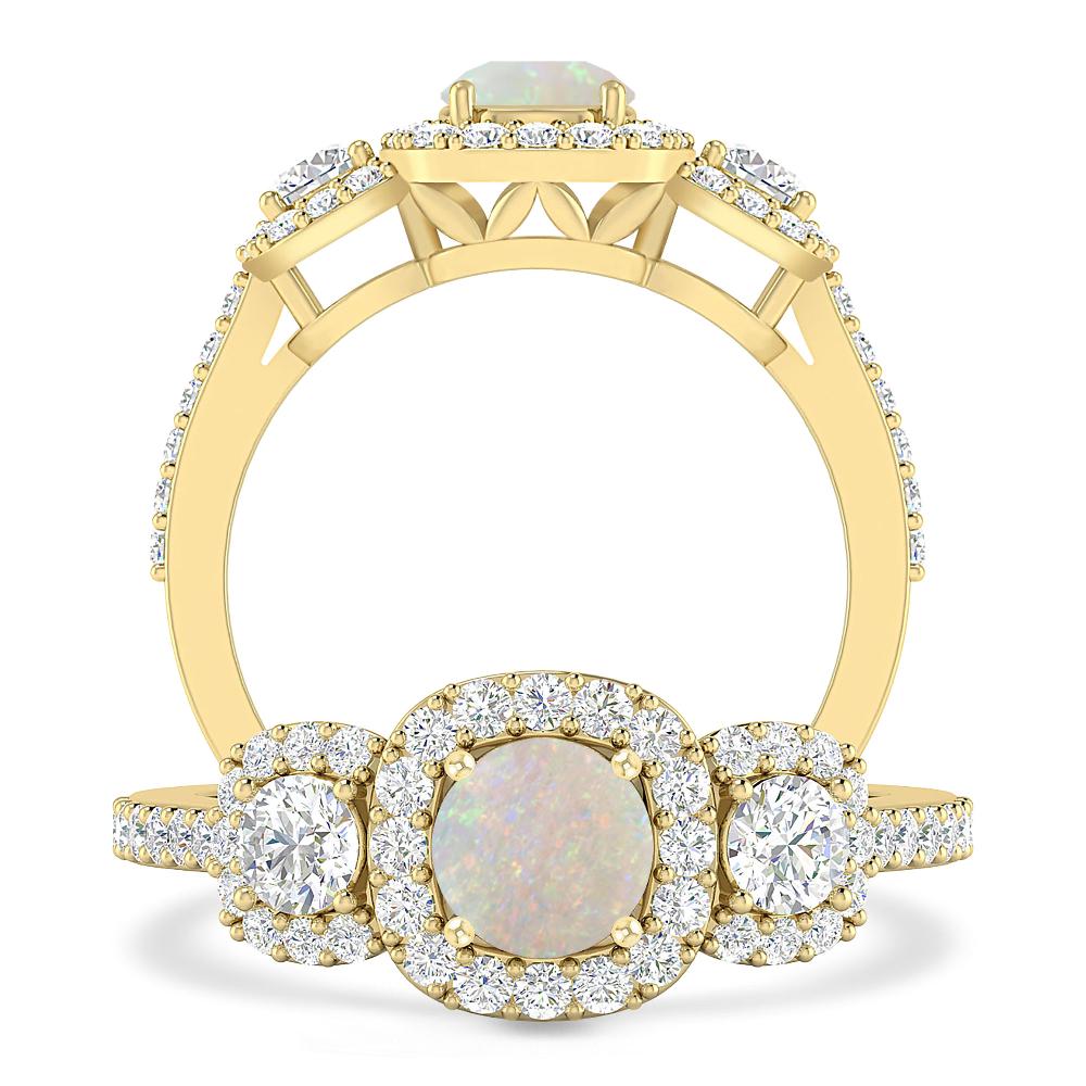 Yellow Gold - Opal