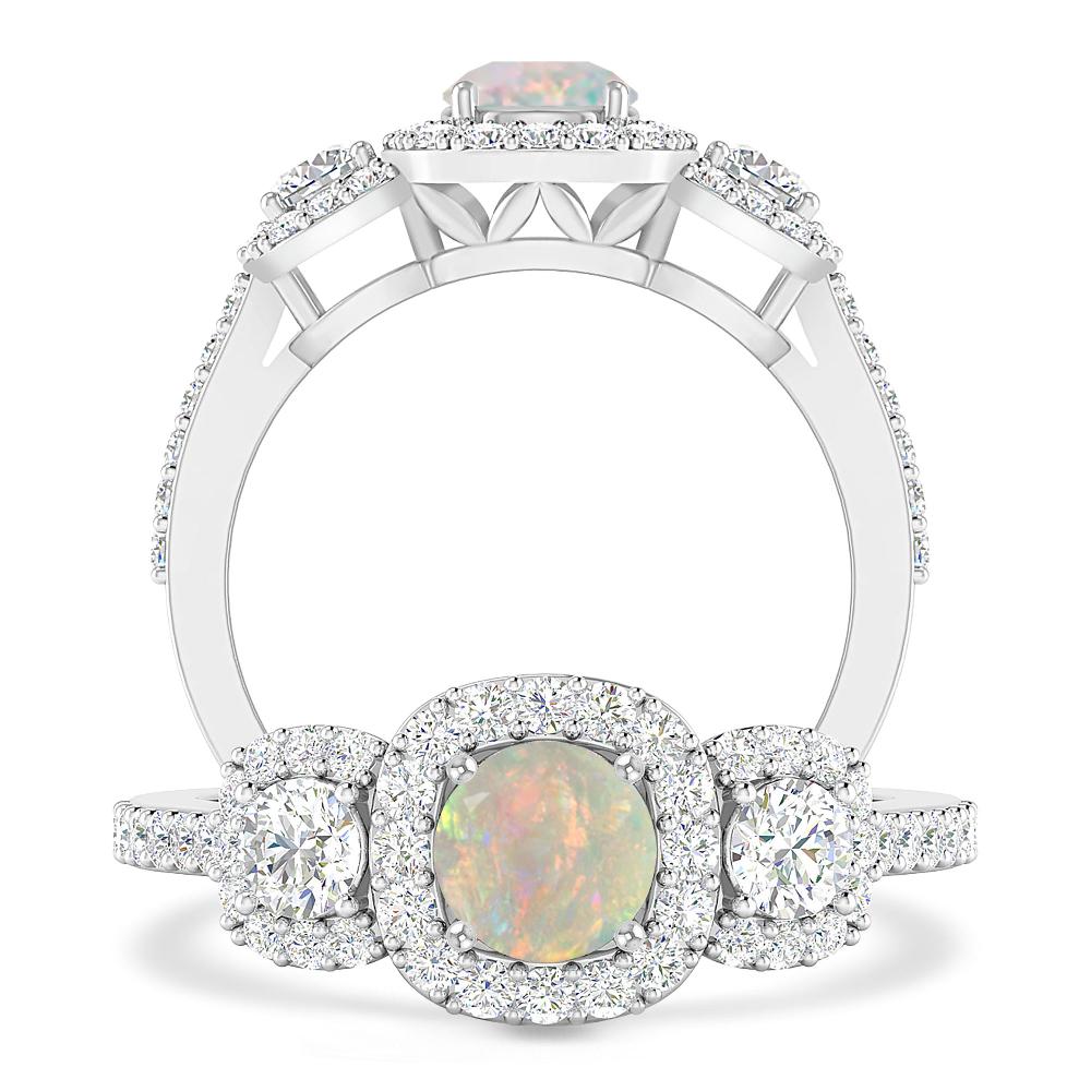 White Gold - Opal