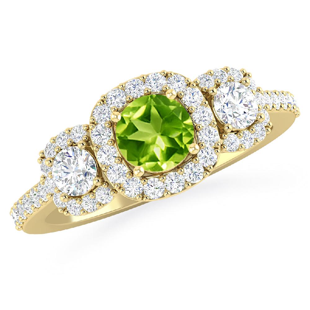 Yellow Gold - Peridot