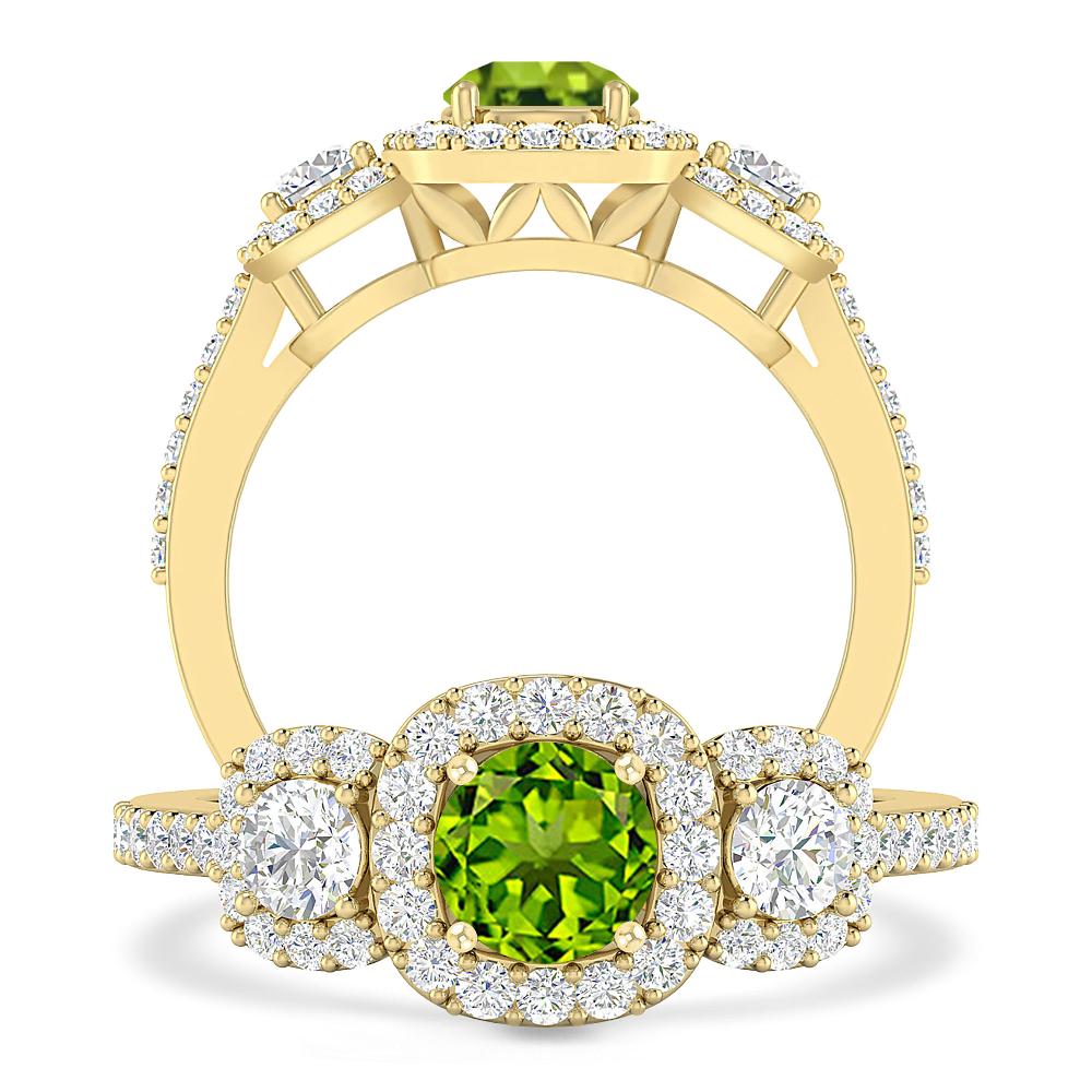Yellow Gold - Peridot