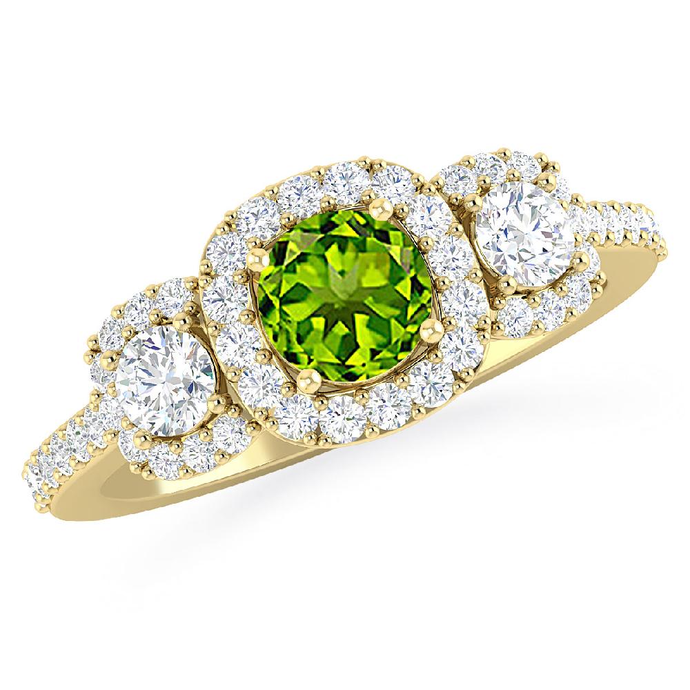 Yellow Gold - Peridot