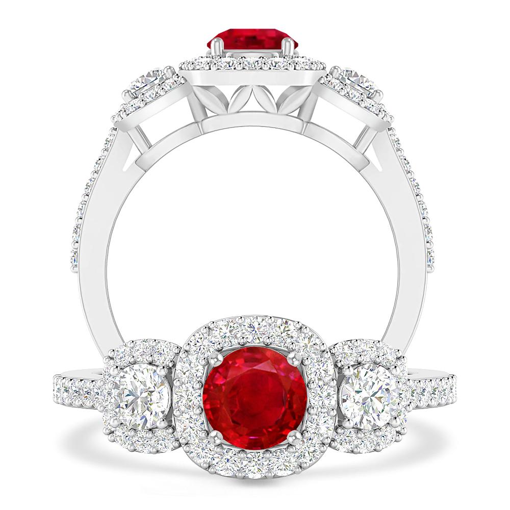 White Gold - Ruby