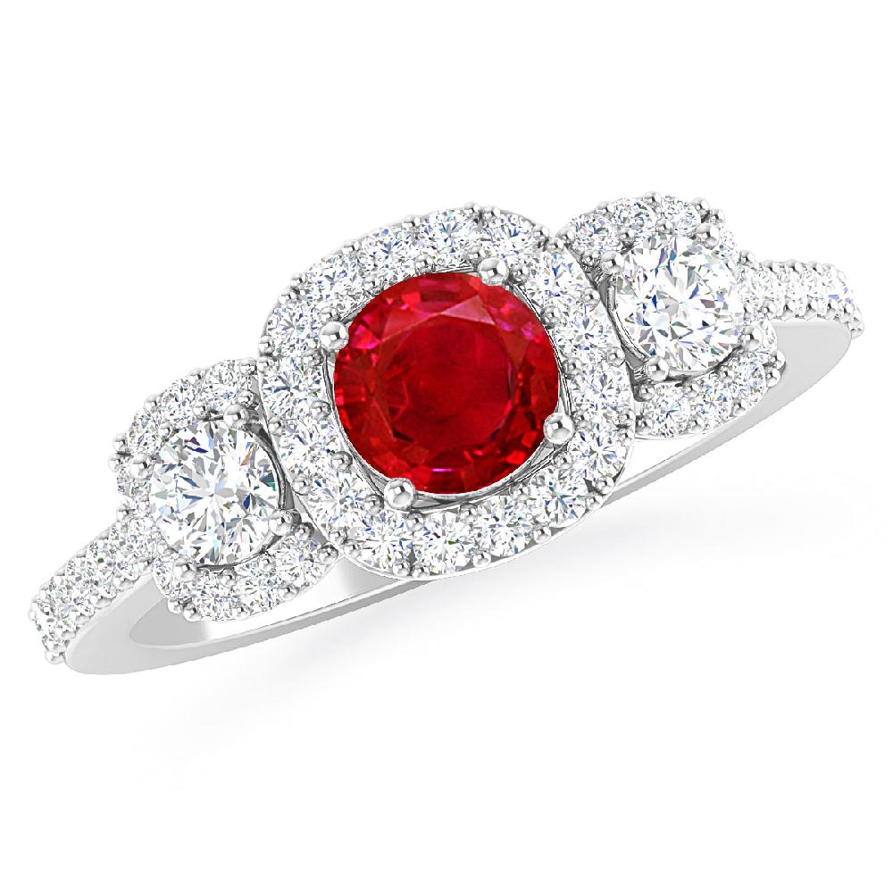 White Gold - Ruby