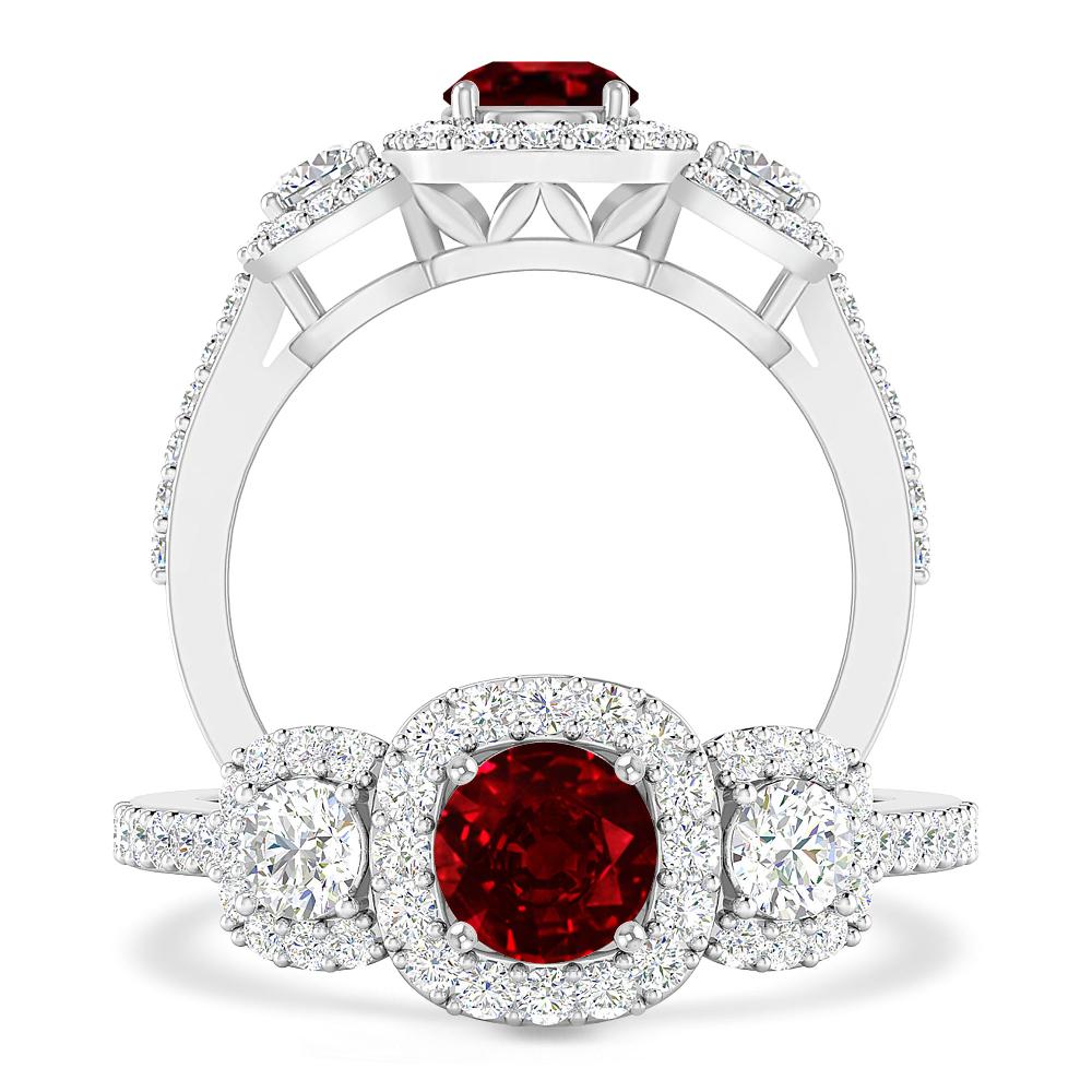 White Gold - Ruby