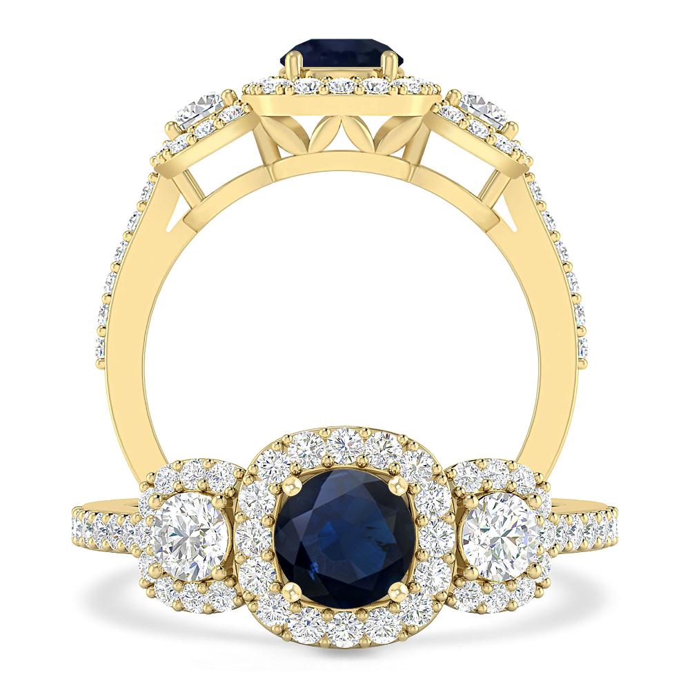 Yellow Gold - Sapphire