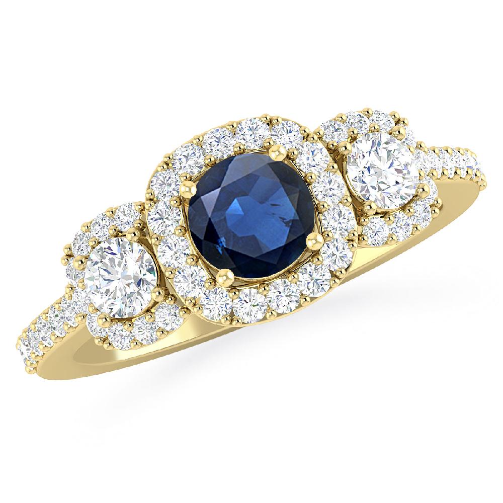 Yellow Gold - Sapphire