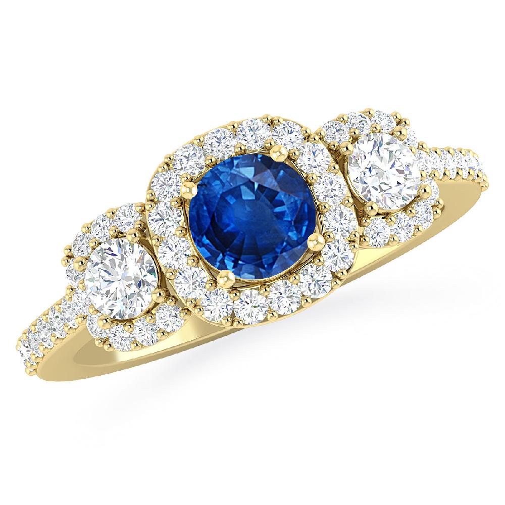 Yellow Gold - Sapphire