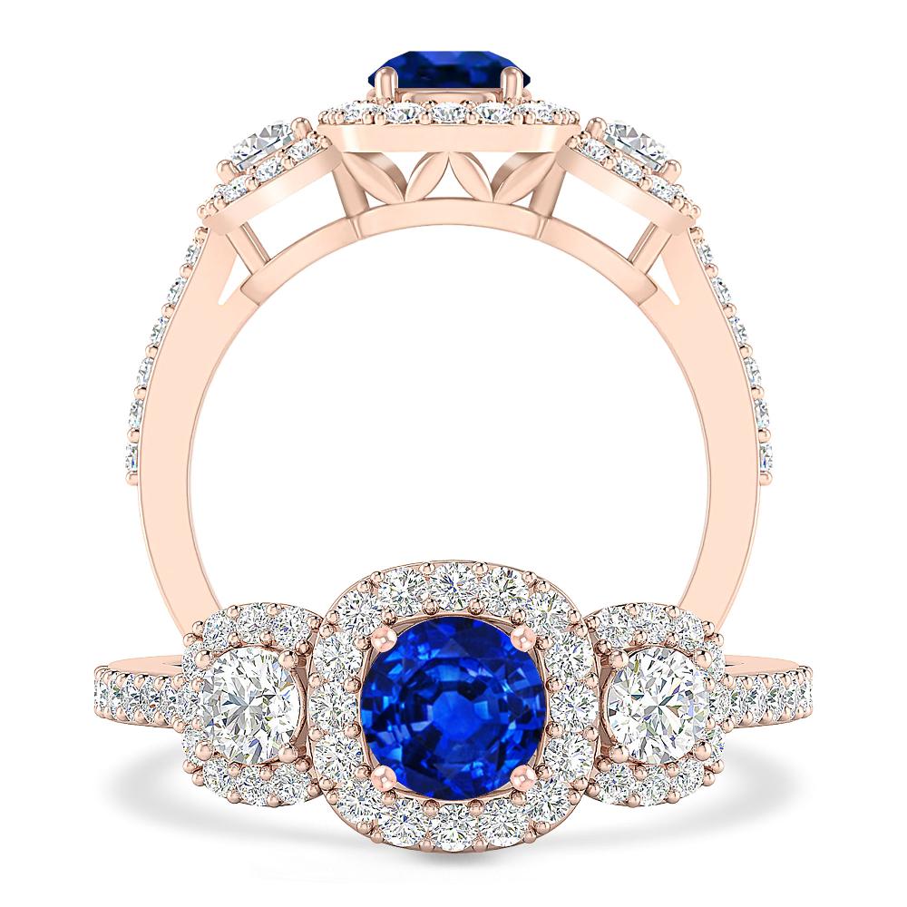 Rose Gold - Sapphire