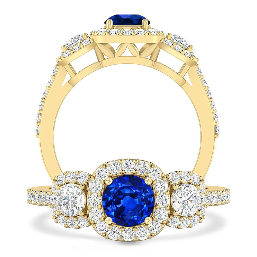 Yellow Gold - Sapphire