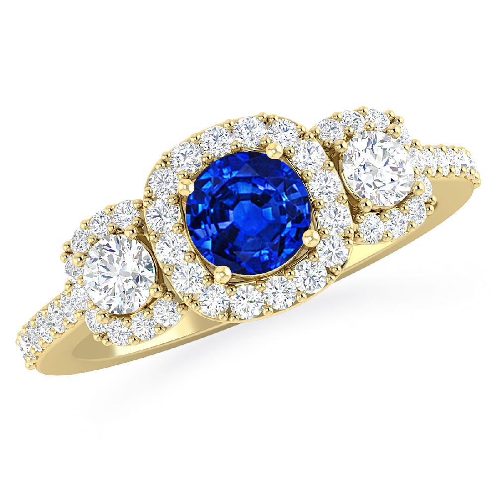 Yellow Gold - Sapphire