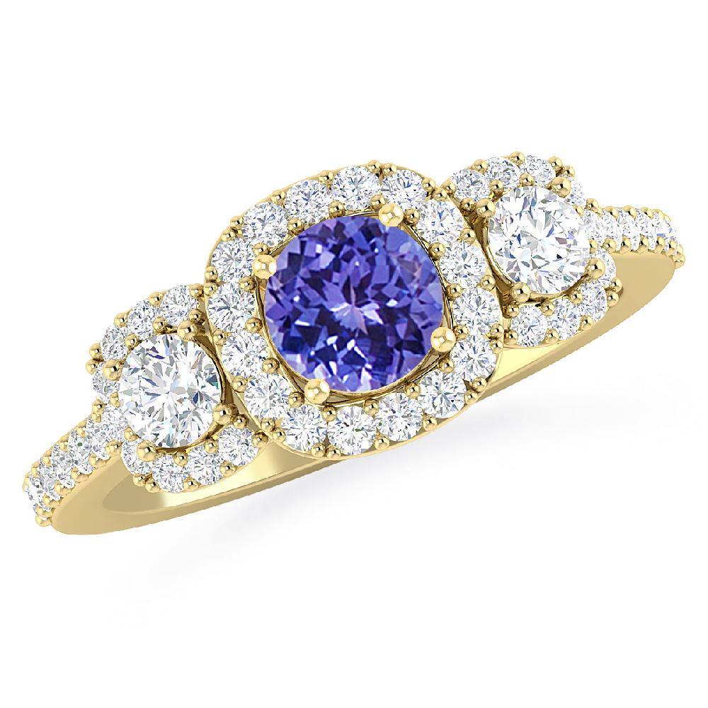 Yellow Gold - Tanzanite