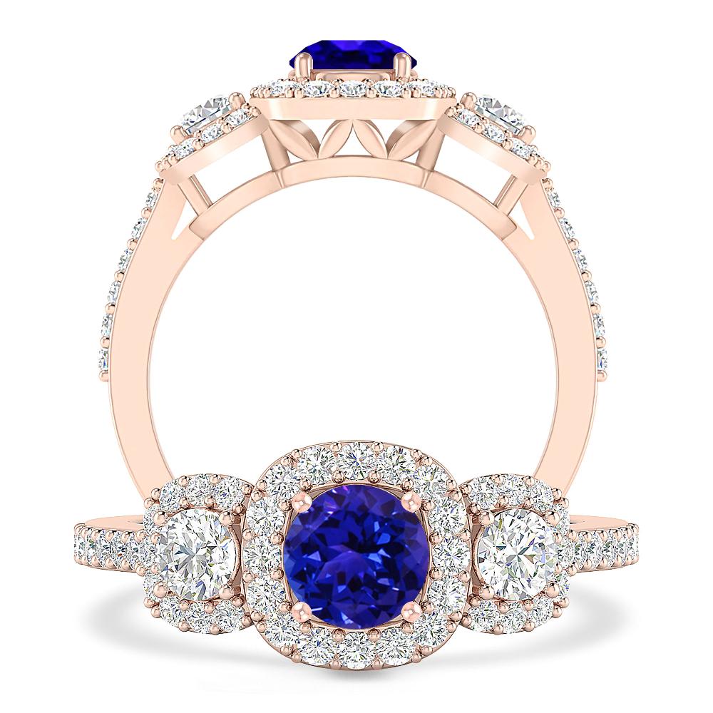 Rose Gold - Tanzanite