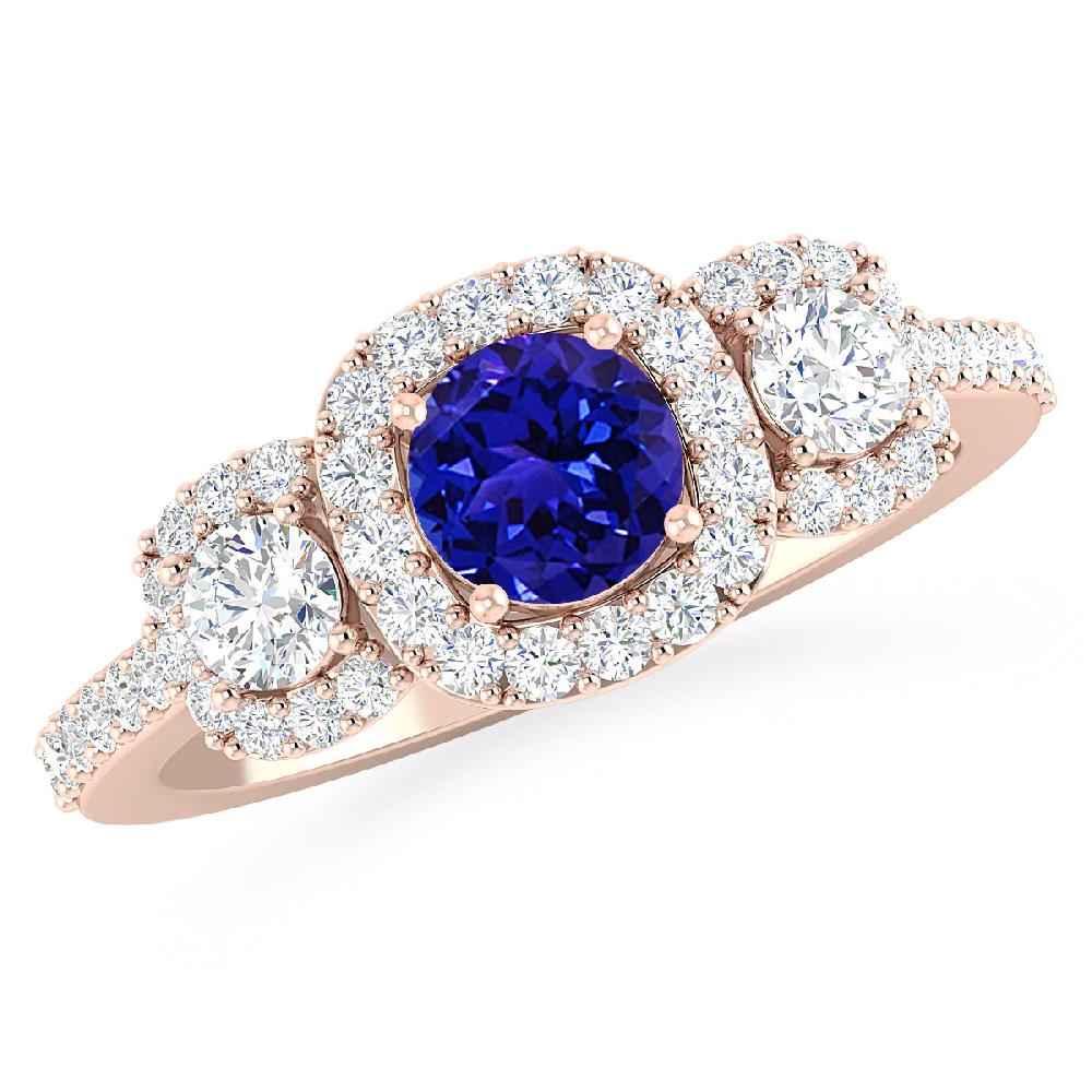 Rose Gold - Tanzanite