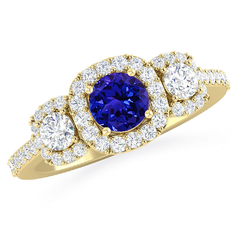 Yellow Gold - Tanzanite
