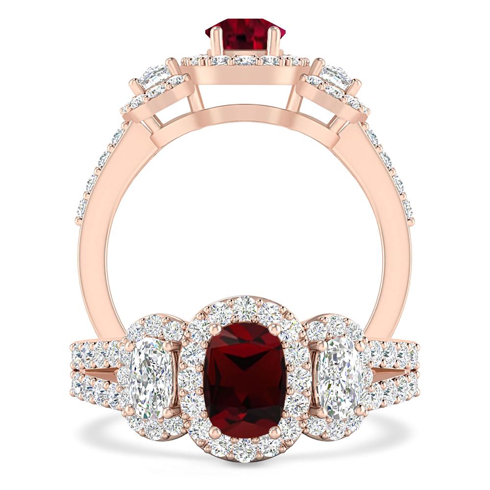 Rose Gold - Garnet