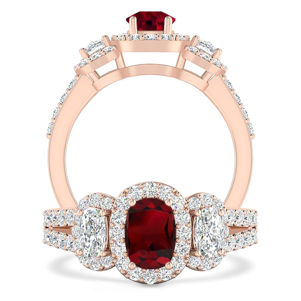 Rose Gold - Garnet