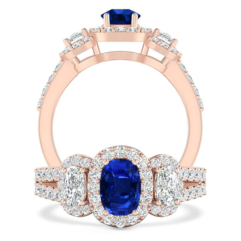 Rose Gold - Sapphire