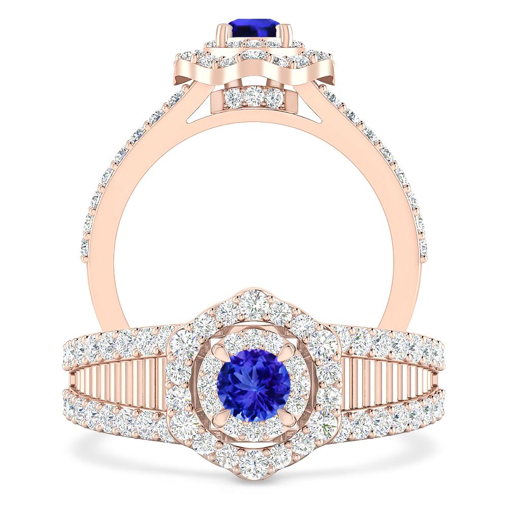 Rose Gold - Tanzanite